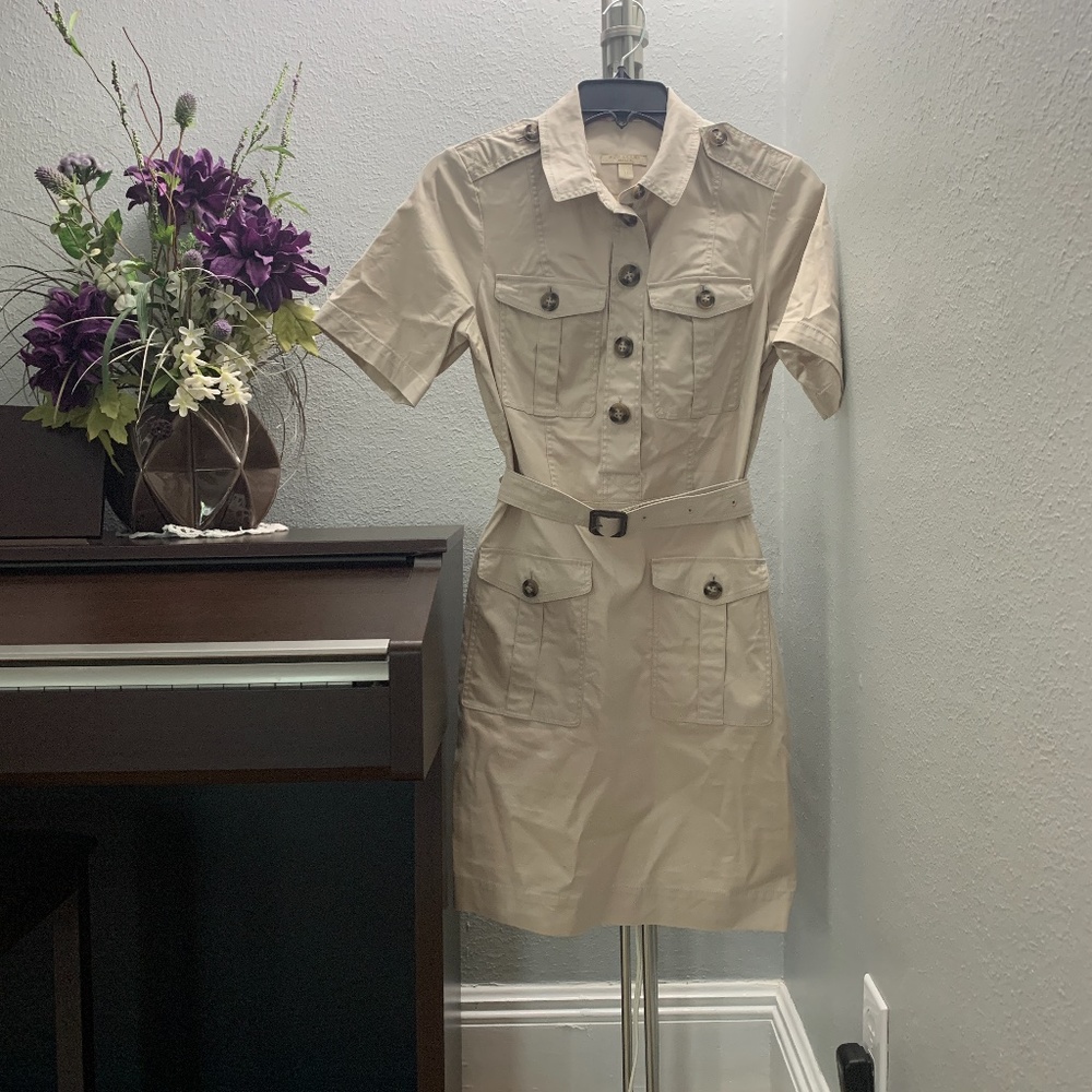 Burberry Plain Beige Dress